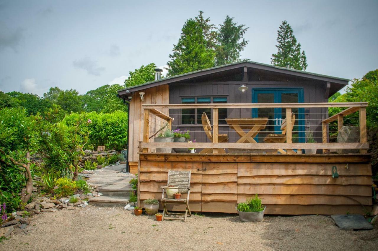 Little Kestrel Cabin Pennal Exterior foto